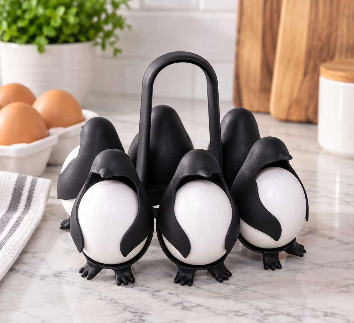 Puno Penguin Shaped Boiled Egg Cooker